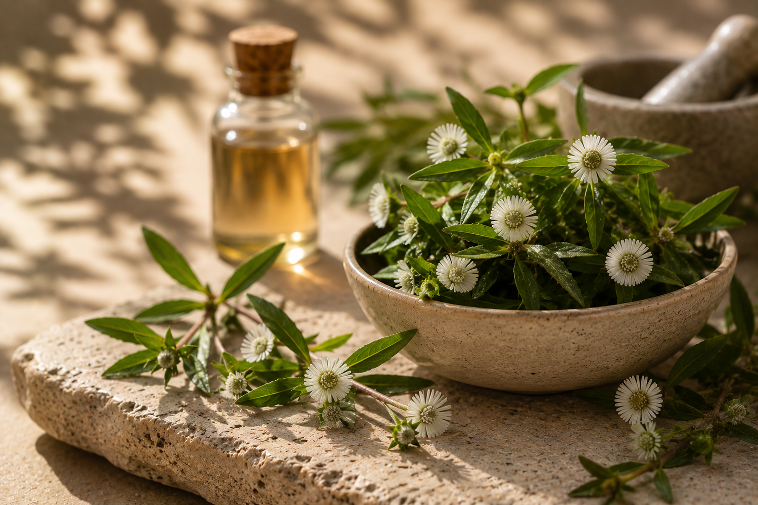 Bhringraj Ayurvedic hair care ingredient for stronger roots